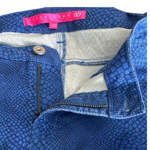New Juniors Size‎ 17 Blue Snake Print Skinny Jeans Low Rise Y2K 90's New
